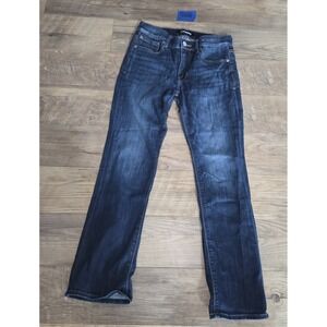 Express Jeans Boot Cut Womens Dark Blue Stretch Denim Size 4s/4c X 28